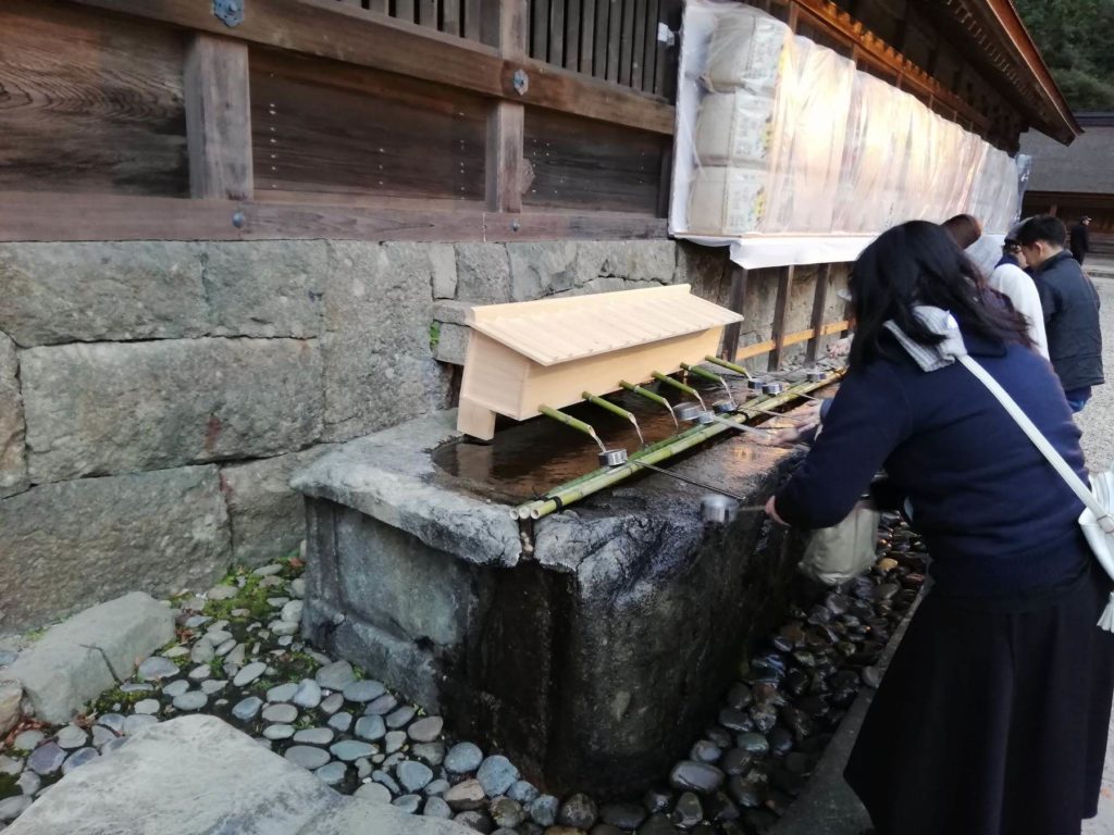 出雲大社　手水舎