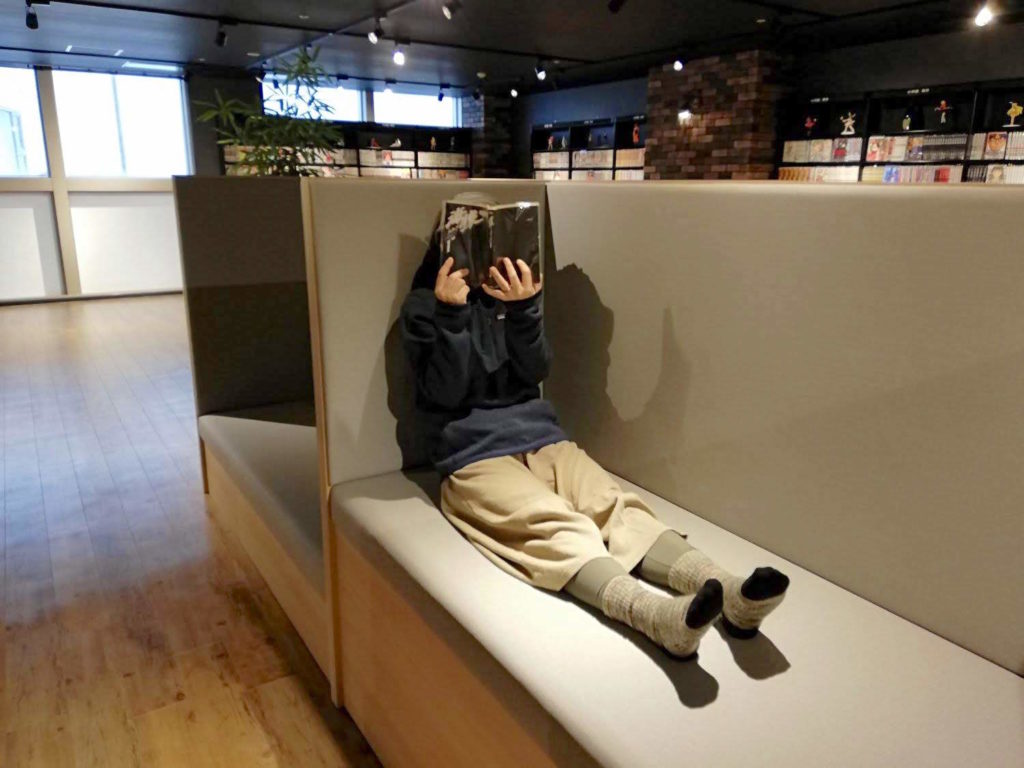 米子マンガミュージアムの椅子