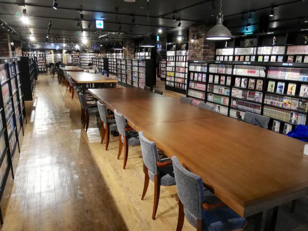 米子マンガミュージアムの椅子