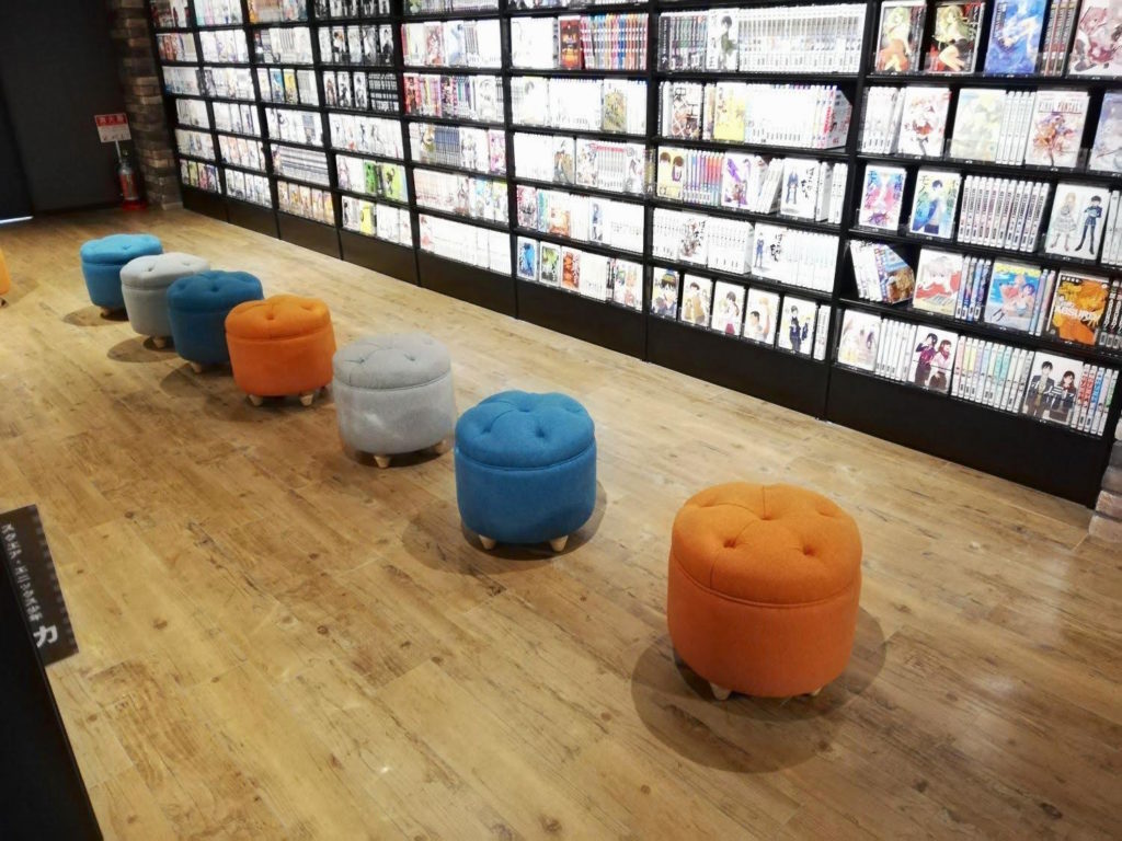 米子マンガミュージアムの椅子
